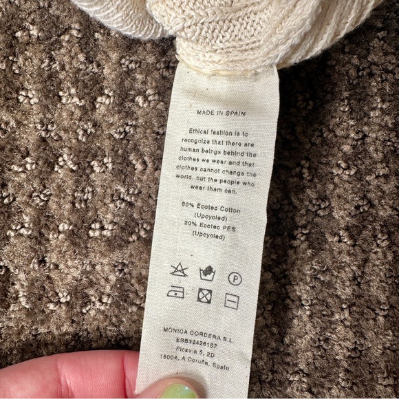 Cordera Cream Ribbed Sweater - Picture 8 of 10